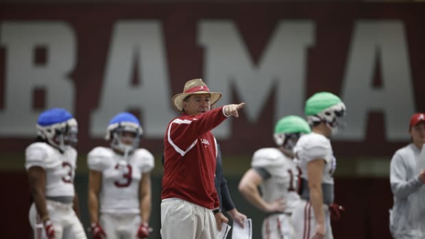 Nick Saban practice